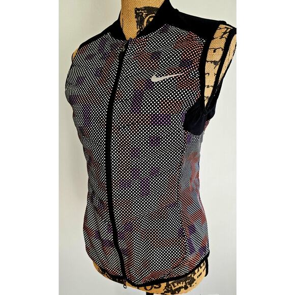 NIKE AEROLOFT DOWN VEST RUNNING JACKET  REFLECTIVE 3M 800, Sz S - Picture 2 of 14